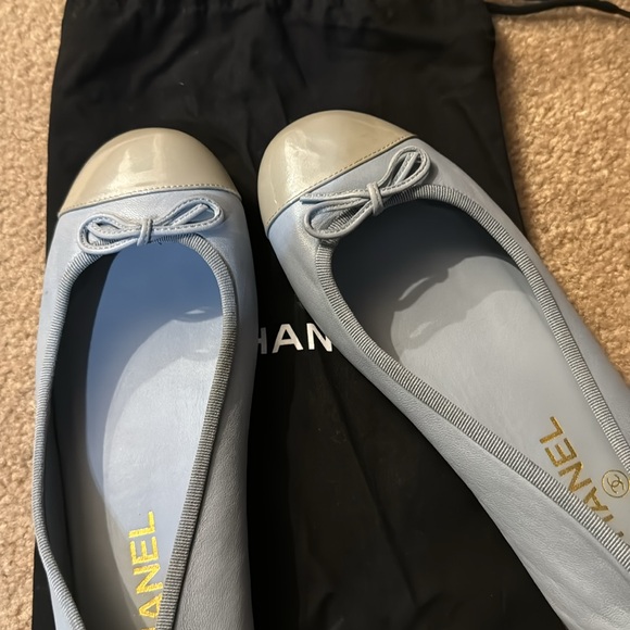 Chanel Light Blue Ballet Flats - Picture 10 of 10